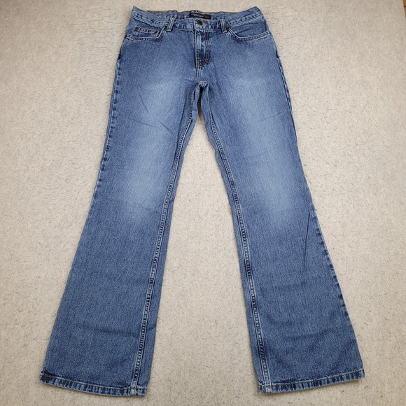 Vintage American Eagle Jeans Womens 6 Reg Bootcut Blue Dark Wash Western 31x32‎ - Picture 1 of 11